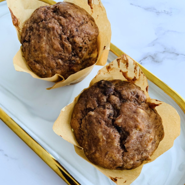 red bean chocolate muffin