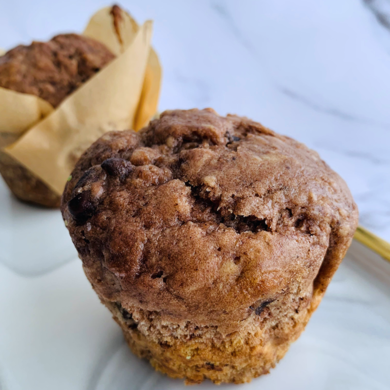 red bean chocolate muffin