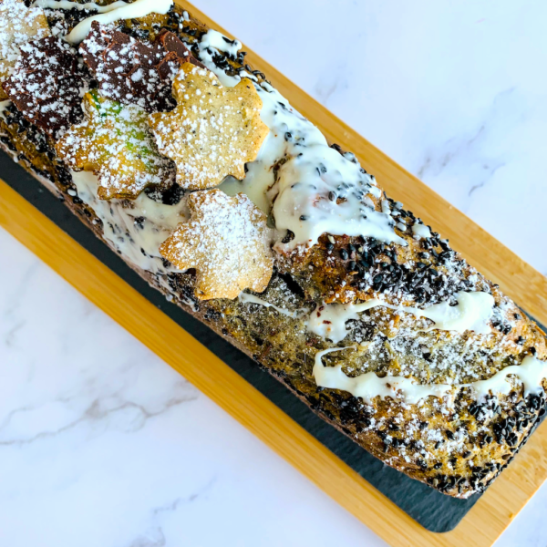 banana black sesame cake