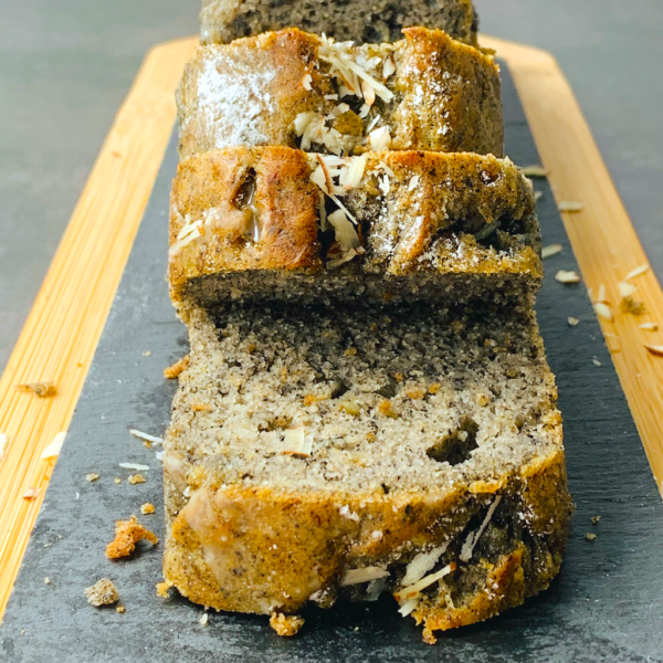 banana black sesame cake