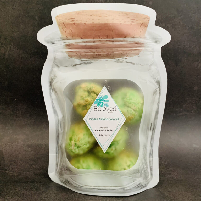 pandan coconut Almond cookies