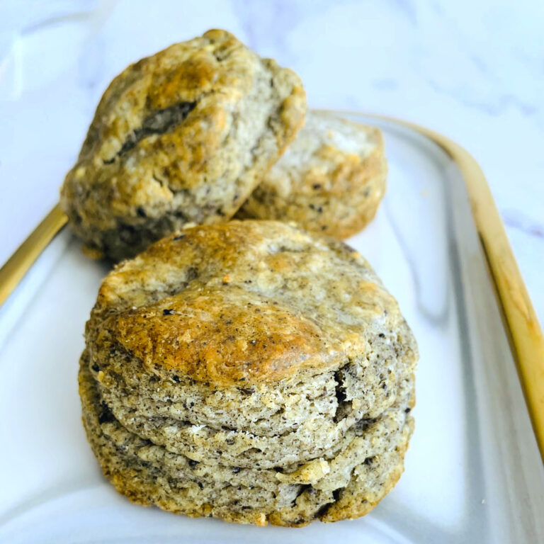 black sesame scone