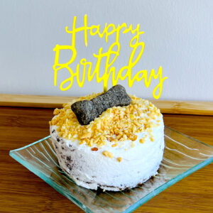 mini dog birthday cake