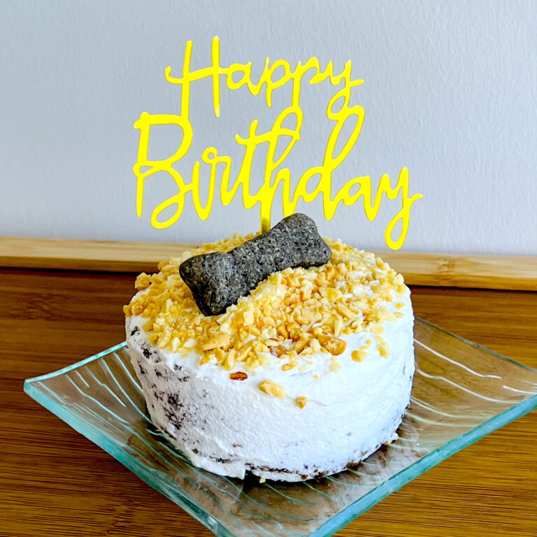 mini dog birthday cake