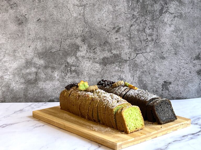 pandan coconut cake Banana Black Sesame Cake